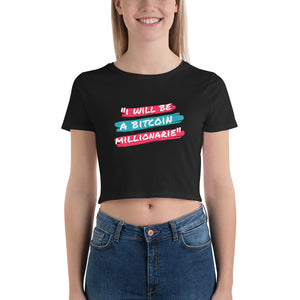 Btc millionaire-Women’s Crop Tee